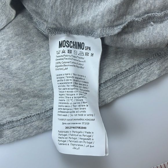 Moschino Couture! Hooded Graphic Shirt S129-16 - Picture 3 of 6